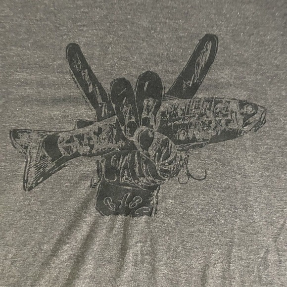Babcswimbait‎ Graphic T Shirt XL Short Sleeve Gray - Picture 2 of 7